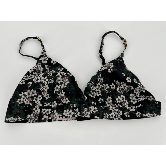 Stella McCartney Other - Stella McCartney Smooth Print Soft Cup Bra Sz L Black Floral Blossom Print